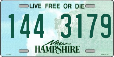 NH license plate 1443179