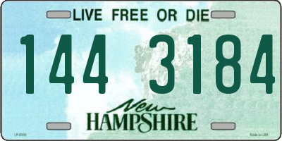 NH license plate 1443184