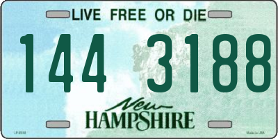 NH license plate 1443188