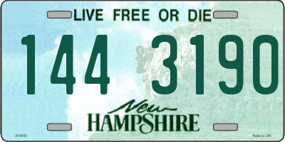 NH license plate 1443190