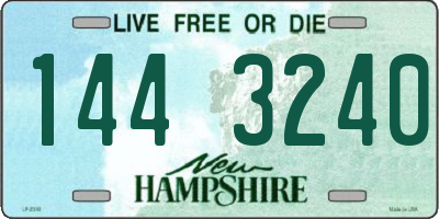 NH license plate 1443240