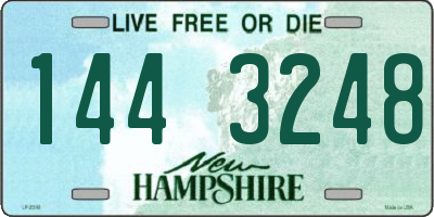 NH license plate 1443248