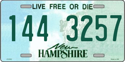 NH license plate 1443257