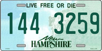 NH license plate 1443259