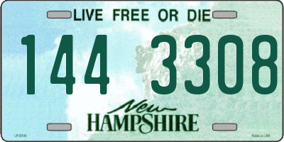 NH license plate 1443308