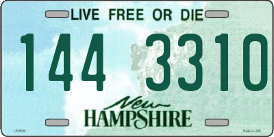 NH license plate 1443310
