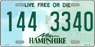 NH license plate 1443340