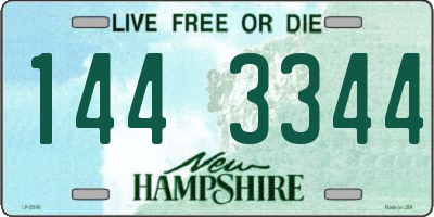 NH license plate 1443344