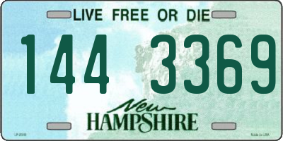 NH license plate 1443369