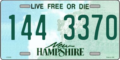 NH license plate 1443370