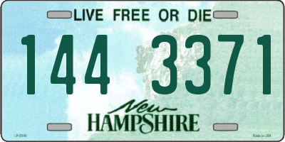 NH license plate 1443371