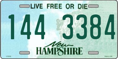 NH license plate 1443384