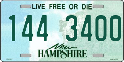 NH license plate 1443400