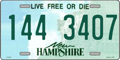 NH license plate 1443407