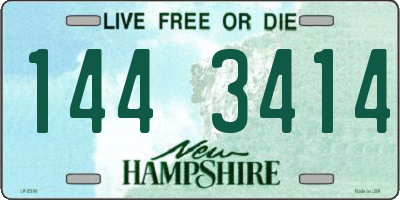 NH license plate 1443414