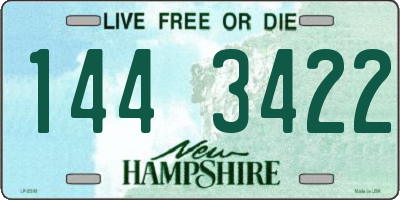 NH license plate 1443422