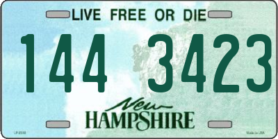 NH license plate 1443423