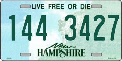 NH license plate 1443427