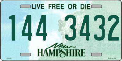 NH license plate 1443432