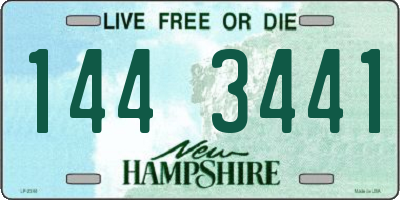 NH license plate 1443441