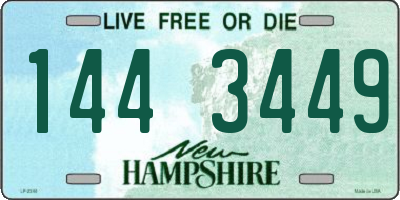 NH license plate 1443449