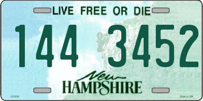 NH license plate 1443452