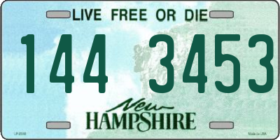 NH license plate 1443453