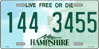NH license plate 1443455