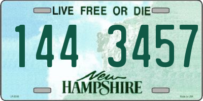 NH license plate 1443457