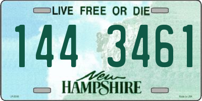 NH license plate 1443461