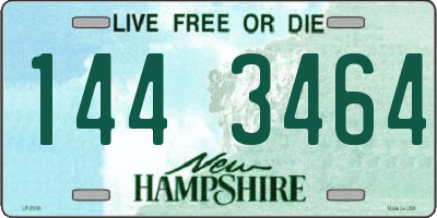 NH license plate 1443464