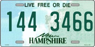 NH license plate 1443466