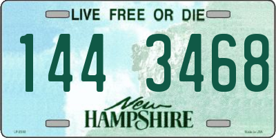 NH license plate 1443468