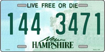 NH license plate 1443471