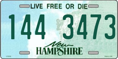 NH license plate 1443473