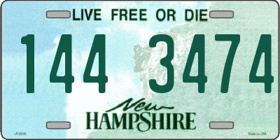 NH license plate 1443474