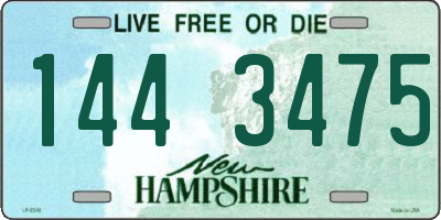 NH license plate 1443475