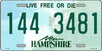 NH license plate 1443481