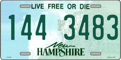 NH license plate 1443483