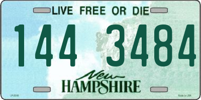 NH license plate 1443484
