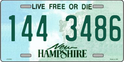 NH license plate 1443486