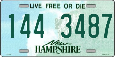 NH license plate 1443487