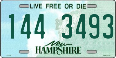 NH license plate 1443493