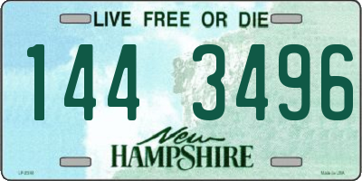 NH license plate 1443496