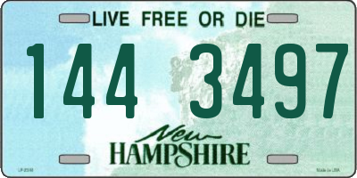 NH license plate 1443497