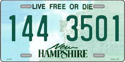 NH license plate 1443501