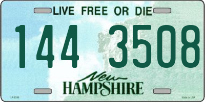 NH license plate 1443508