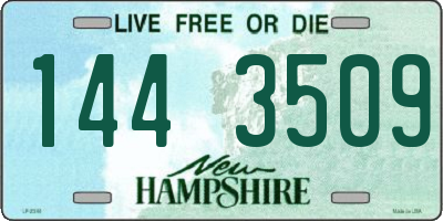 NH license plate 1443509