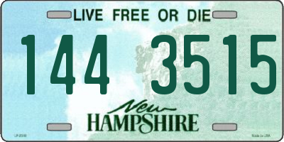 NH license plate 1443515