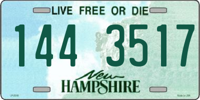 NH license plate 1443517